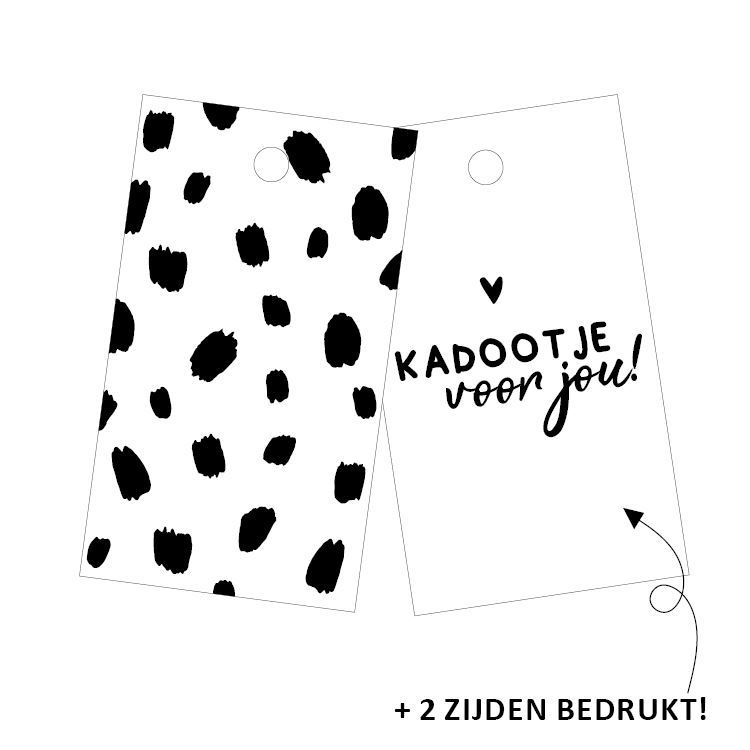 Cadeaulabel - Kadootje voor jou! - 40x70mm