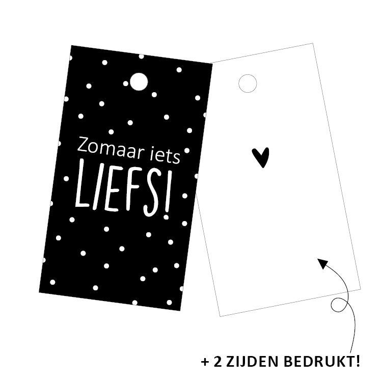 Cadeaulabel - Zomaar iets liefs - 40x70mm