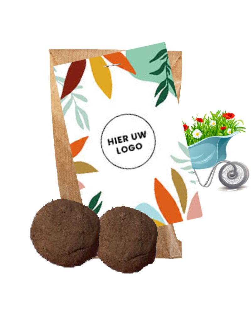 Zaadbommen Kraft zakje - Kleurrijk Kaartje