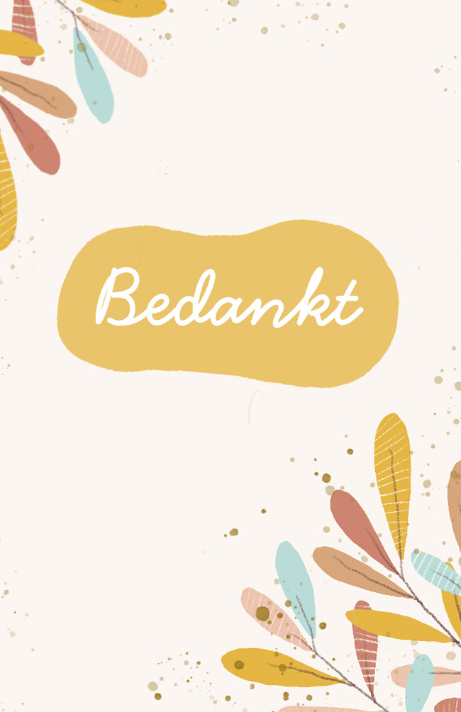 Bedankt