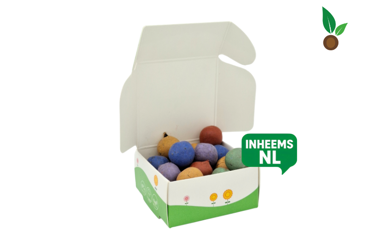 Kleurrijke Zaadbommetjes in doosje