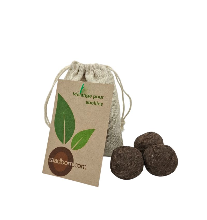 Bombes à graines (5) dans un sachet : Mélange pour abeilles
