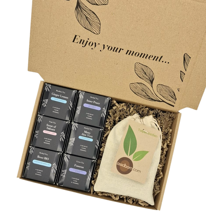 Zen Tea & Tulpenbox - Theepakket Cadeau