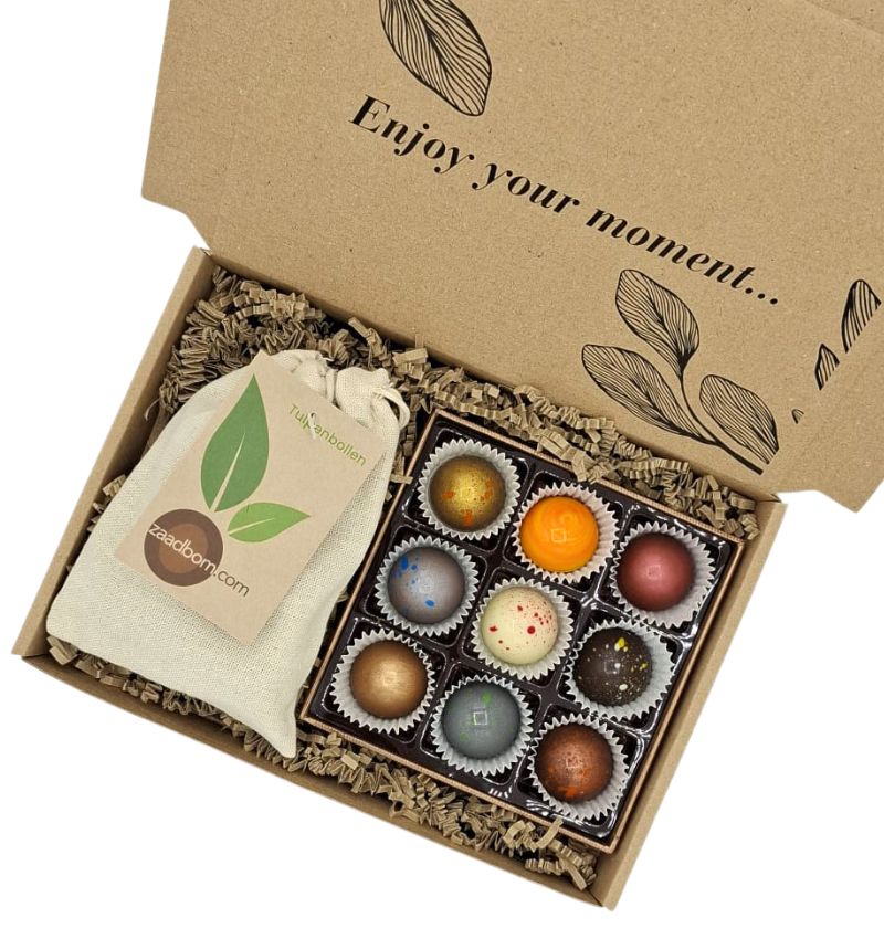 Bonbon & Tulpen Box - Luxe Brievenbuspakket