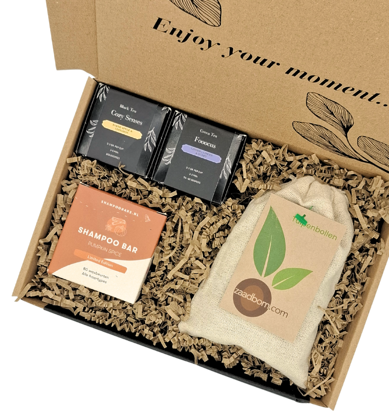 Zen Tea, Shampoo Pumpkin Spice & Tulpen - Brievenbuspakket