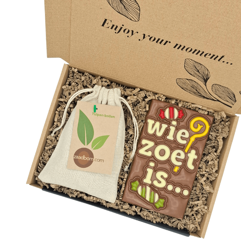 Sinterklaaspakket - Tulpen & Choco Wie zoet is...