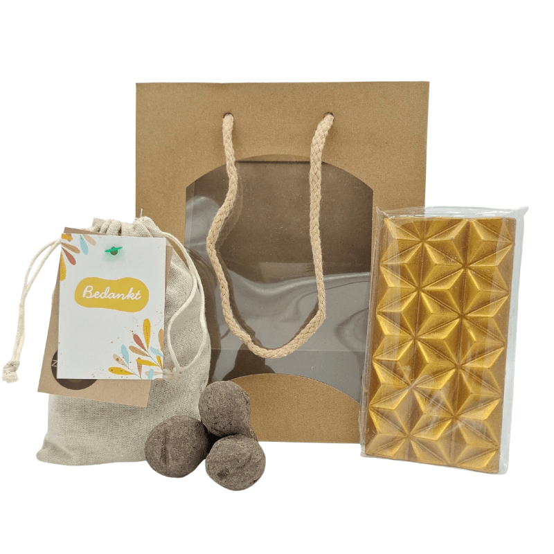 Bedankt Giftbag – Chocolade en Vergeet-me-nietjes Cadeau